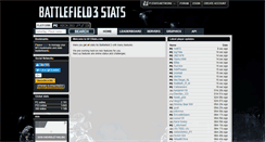 Desktop Screenshot of bf3stats.com